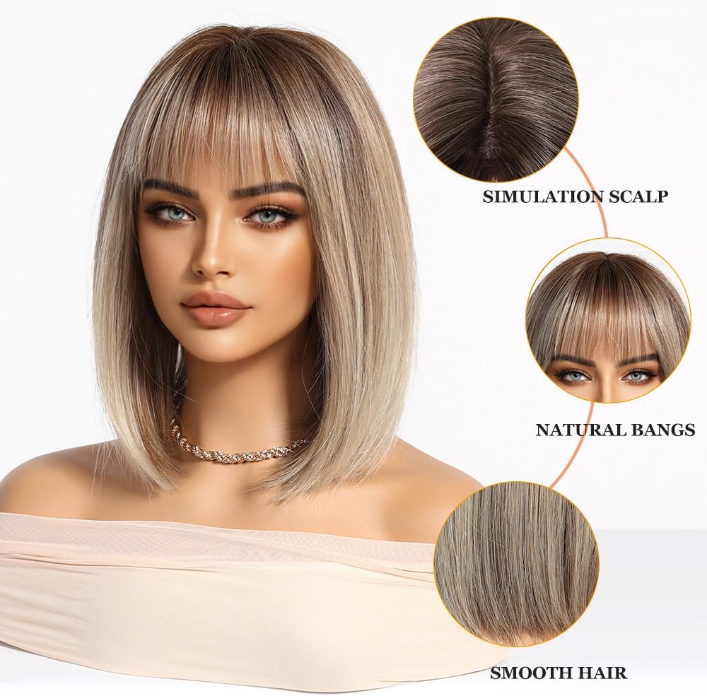 Short Wave Bob Wig