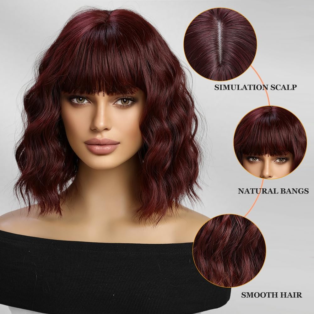 Short Wave Bob Wig