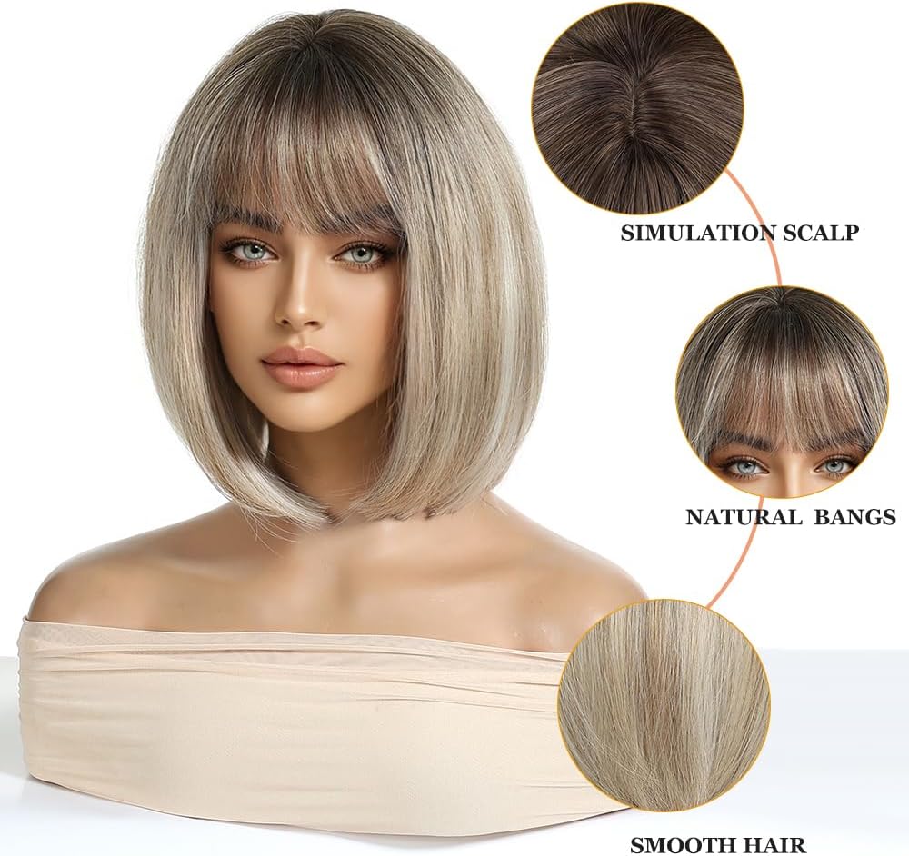 Short Wave Bob Wig