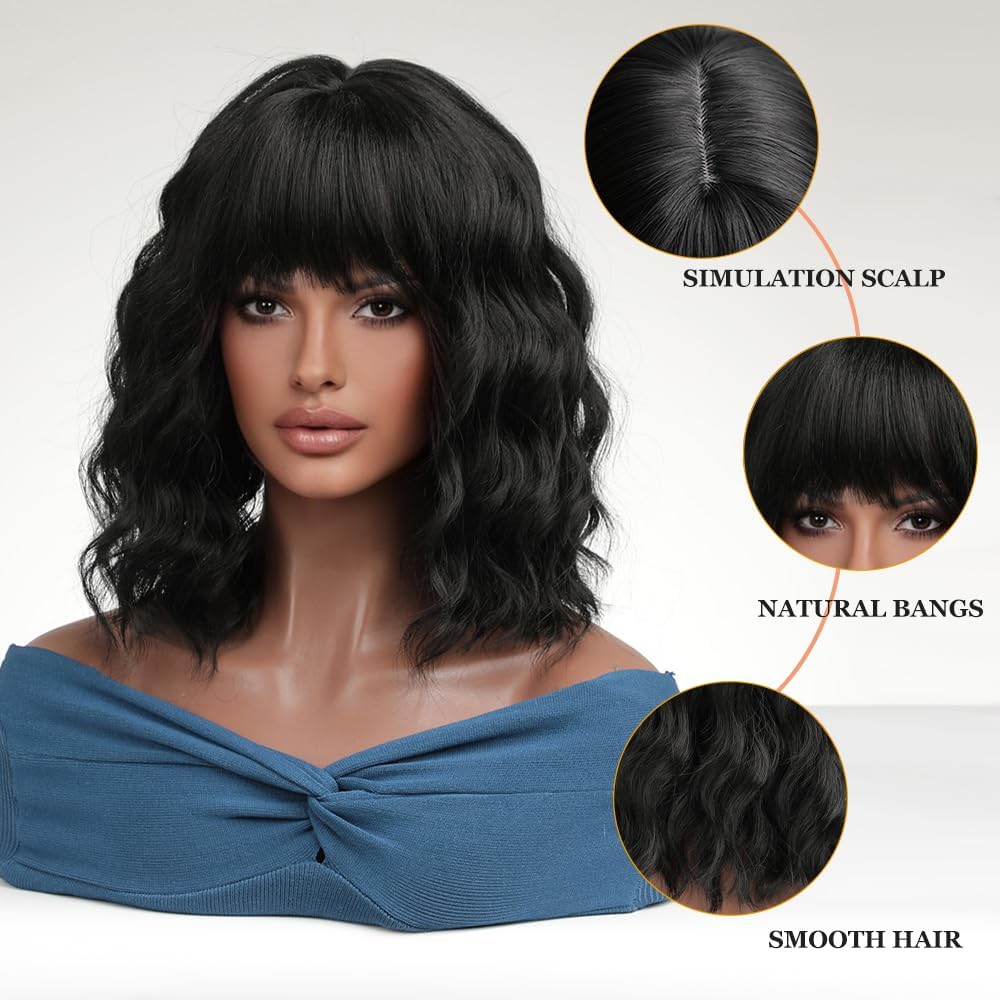 Short Wave Bob Wig