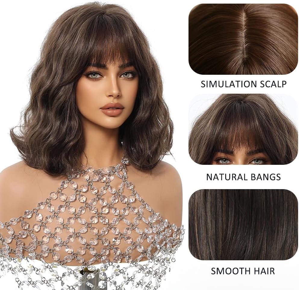 Short Wave Bob Wig