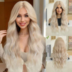 Synthetic Wig – Long Curly, Heat Resistant for Daily Wear, Parties, and Cosplay