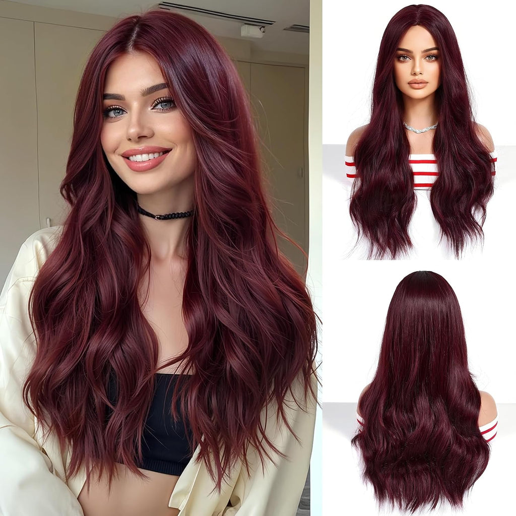 Synthetic Wig – Long Curly, Heat Resistant for Daily Wear, Parties, and Cosplay