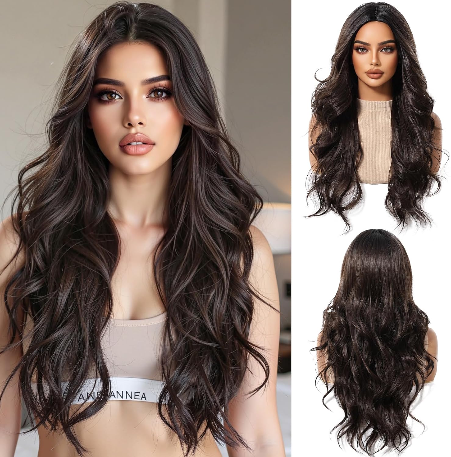 Synthetic Wig – Long Curly, Heat Resistant for Daily Wear, Parties, and Cosplay