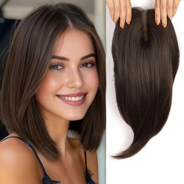 Hair Topper M09 2.5×5" 100% Chinese Remy Human Hair