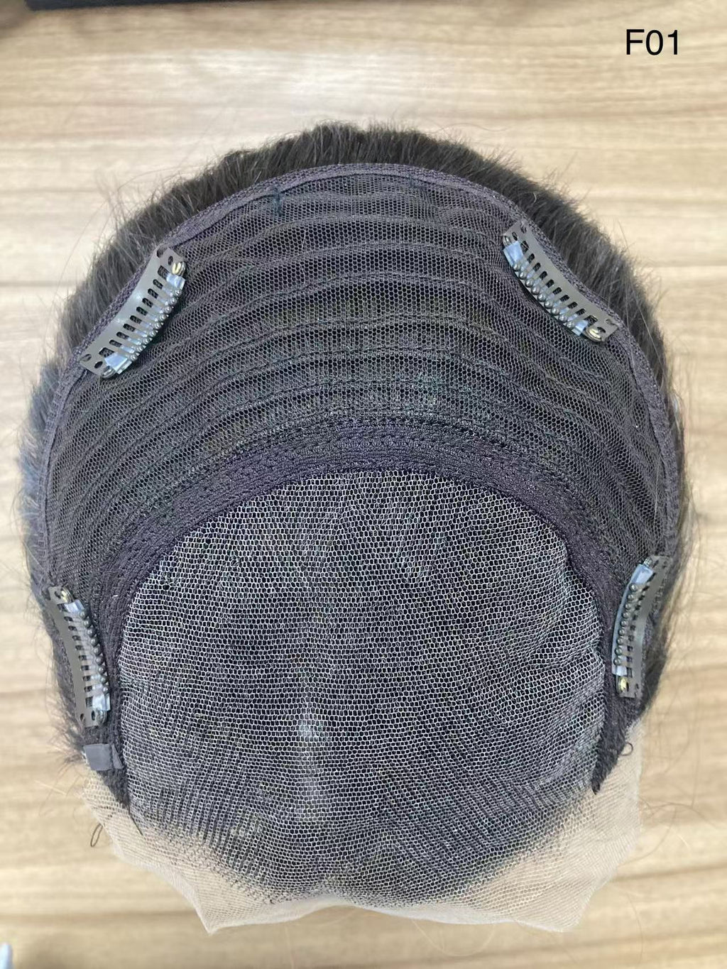 Hair Topper F01 6.5×7" Myanmar & Ukrainian Human Hair [SHIPS IN 1 TO 2 WEEKS]