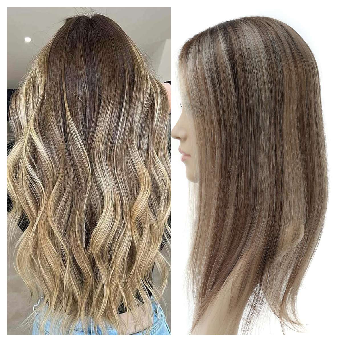 Hair Topper M03 7×8" Ukrainian & Chinese Remy Human Hair [SHIPS IN 1 TO 2 WEEKS]