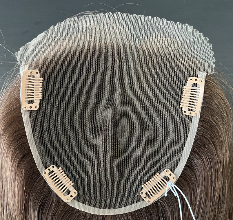 Hair Topper F02 6×6" Myanmar & Ukrainian Human Hair [SHIPS IN 1 TO 2 WEEKS]
